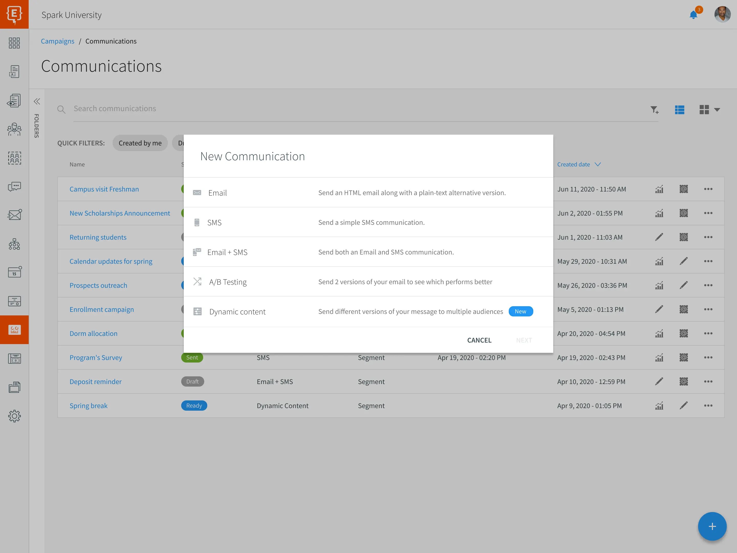 Element451 campaign scheduling and automation workflow setup