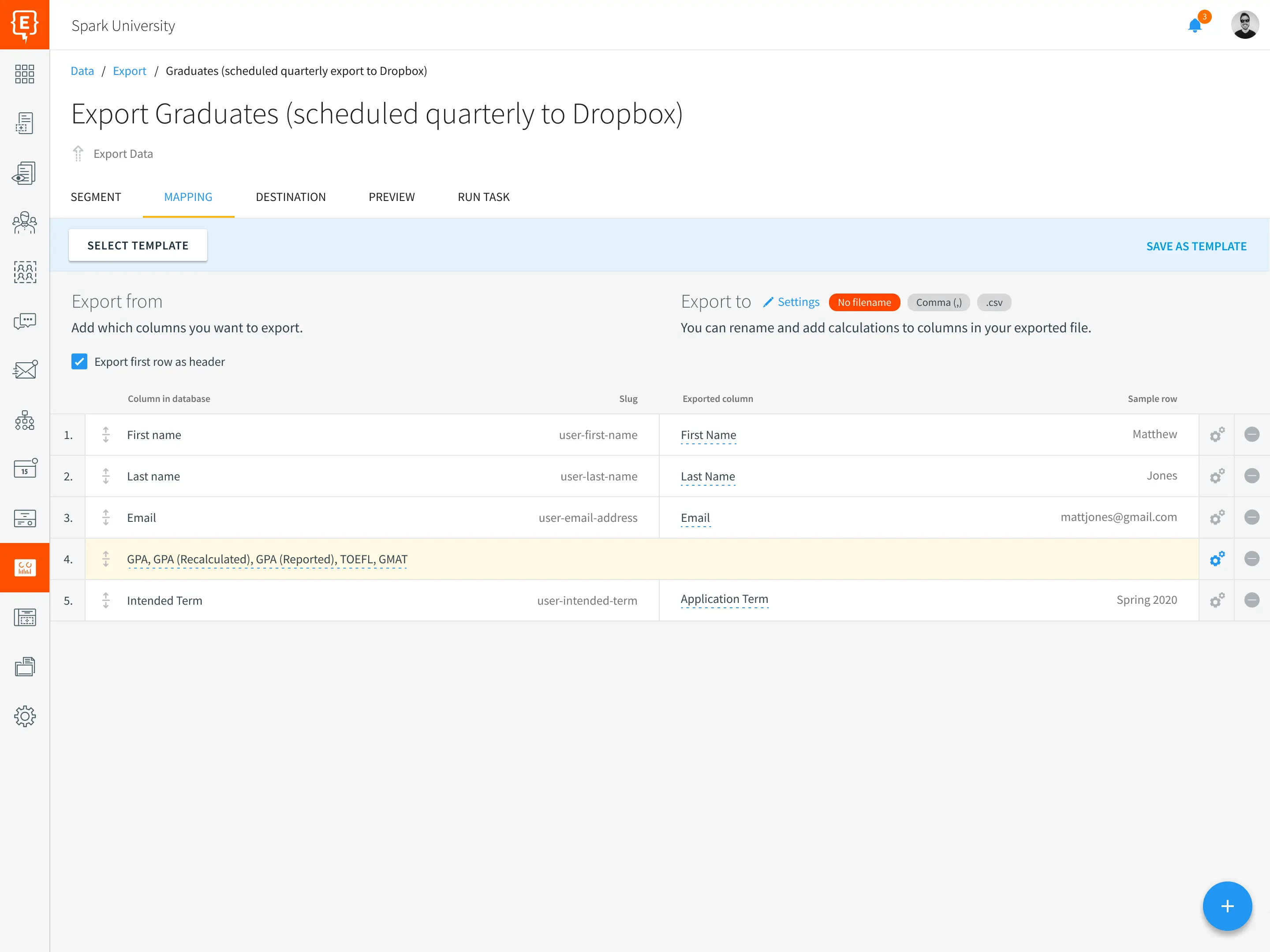 Element451 data integration history with audit trails and rollback options