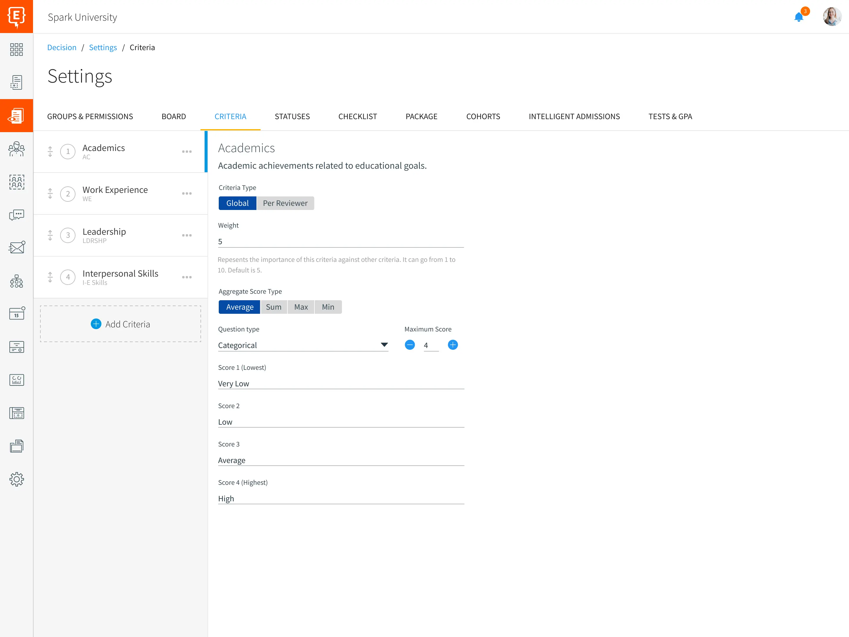 Element451 automated decision workflow setup with conditional logic and routing rules