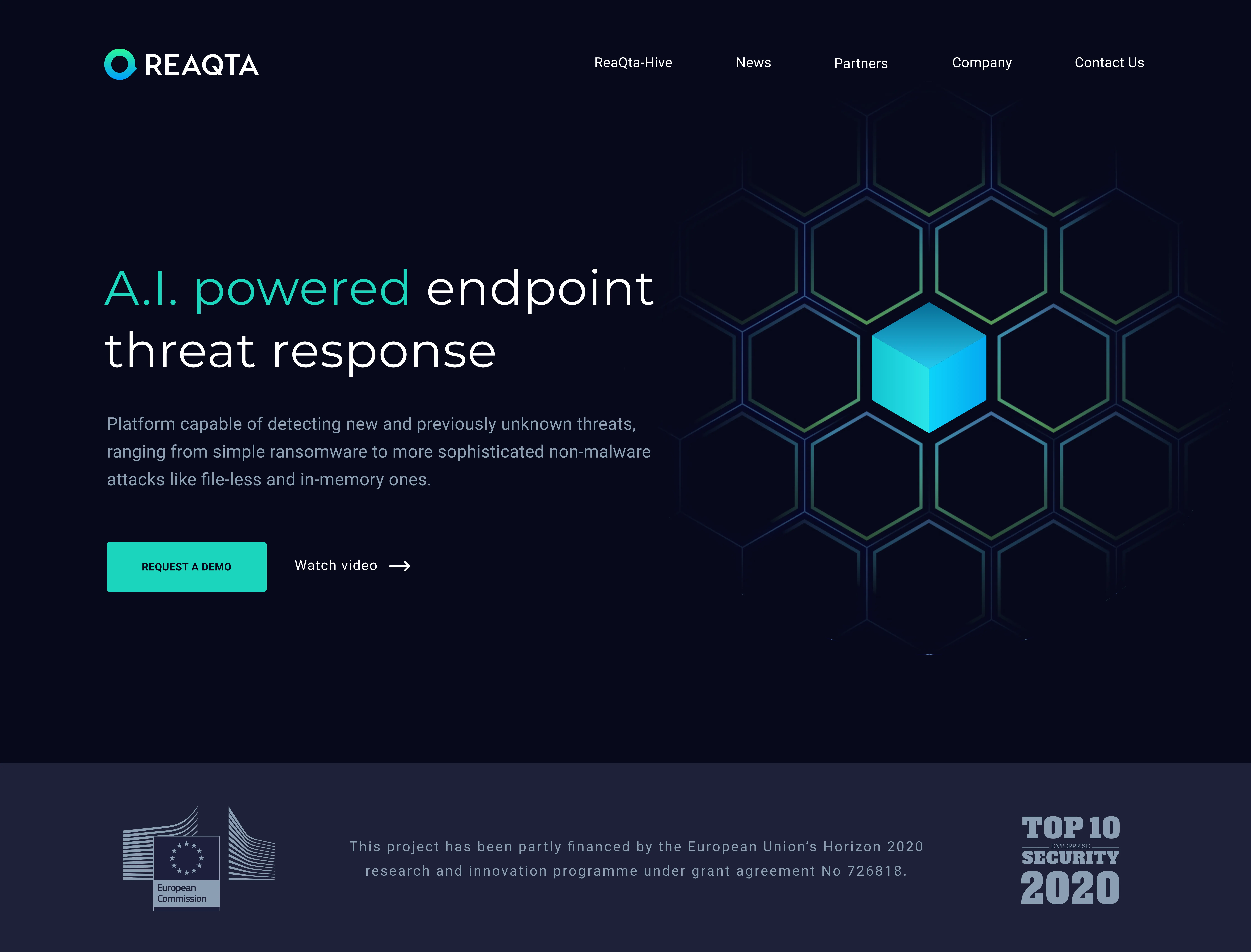 ReaQta Website Thumbnail 1