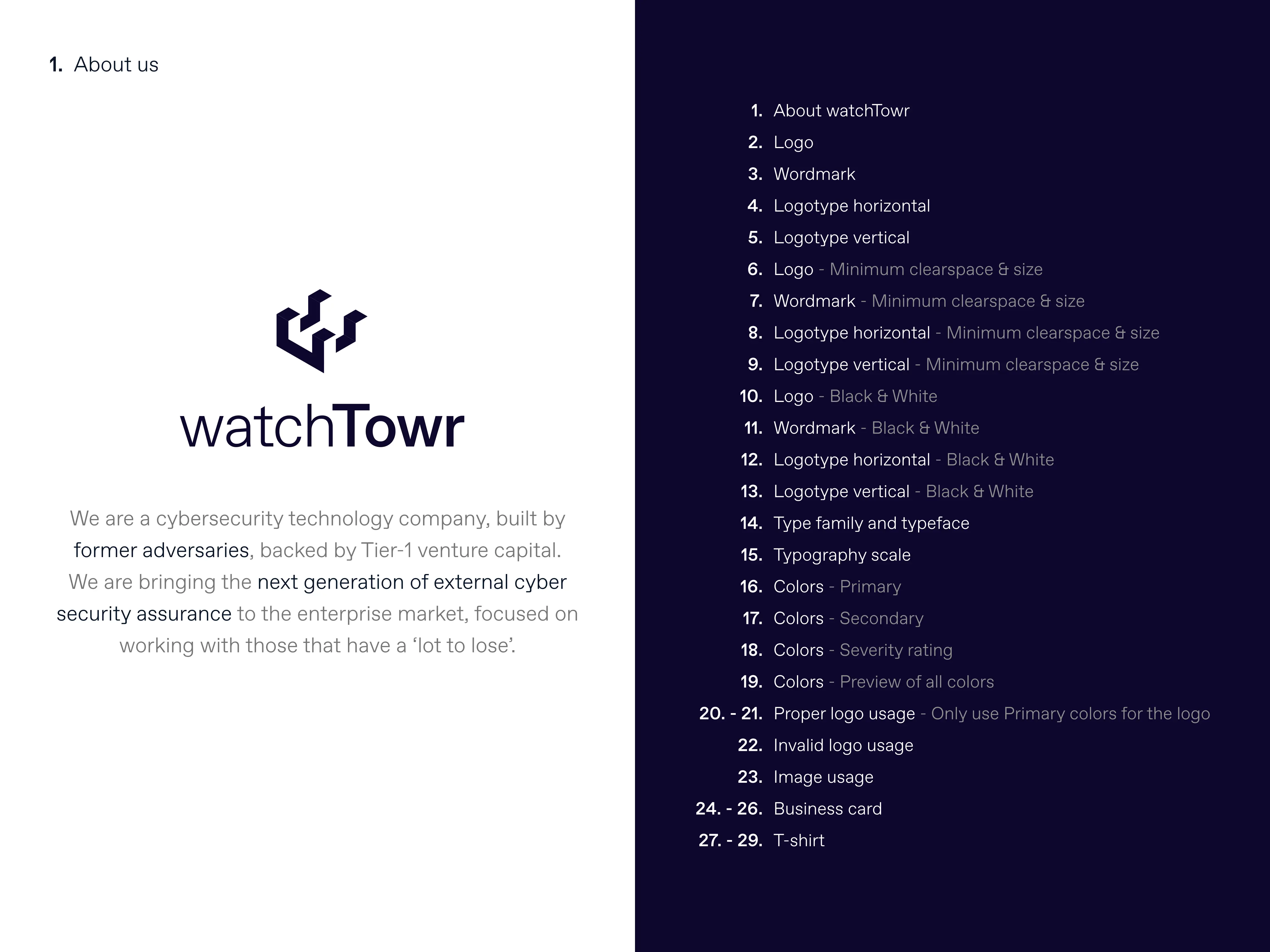 watchTowr brand book page 2