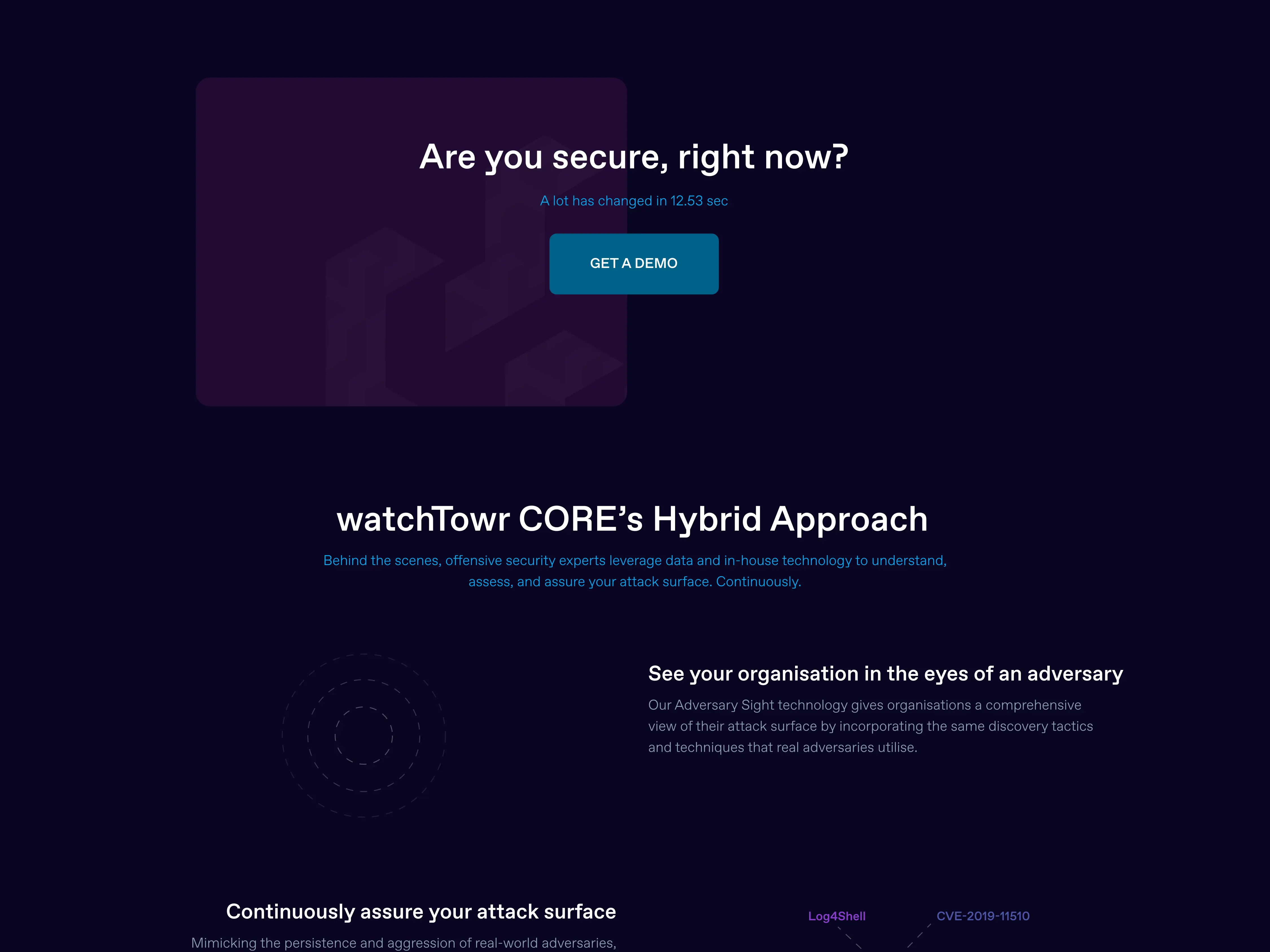 watchTowr website homepage design